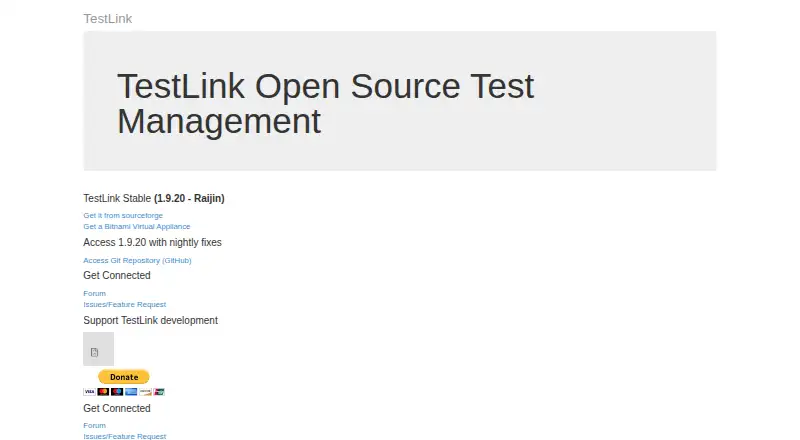 TestLink's website