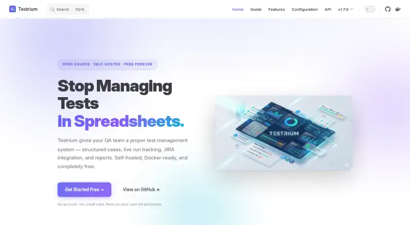 Testrium's website