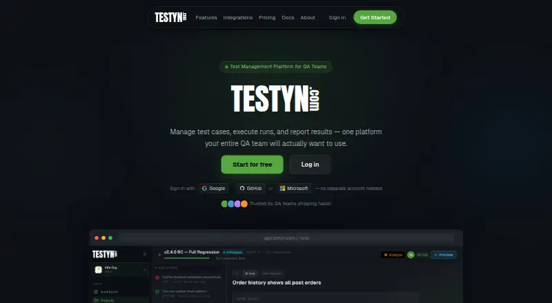Testyn's website