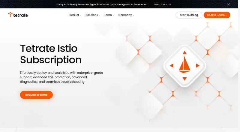 Tetrate Istio Subscription's website