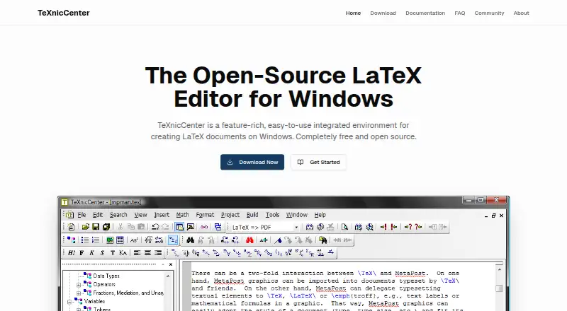 TeXnicCenter's website