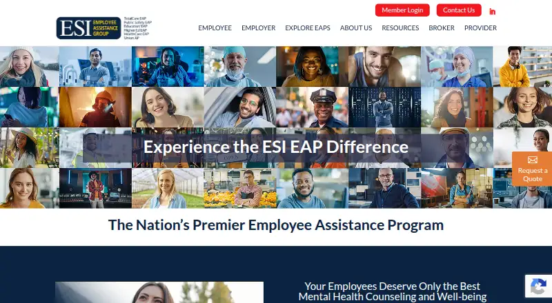 ESI Employee Assistance Group's website