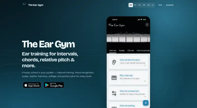 The Ear Gym's website