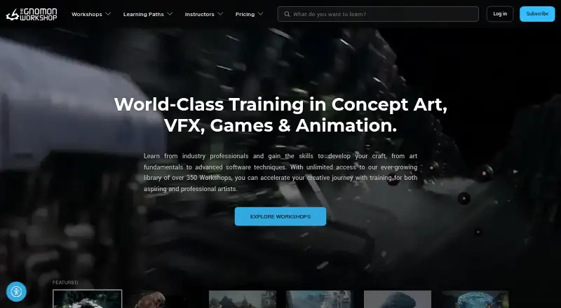 The Gnomon Workshop's website