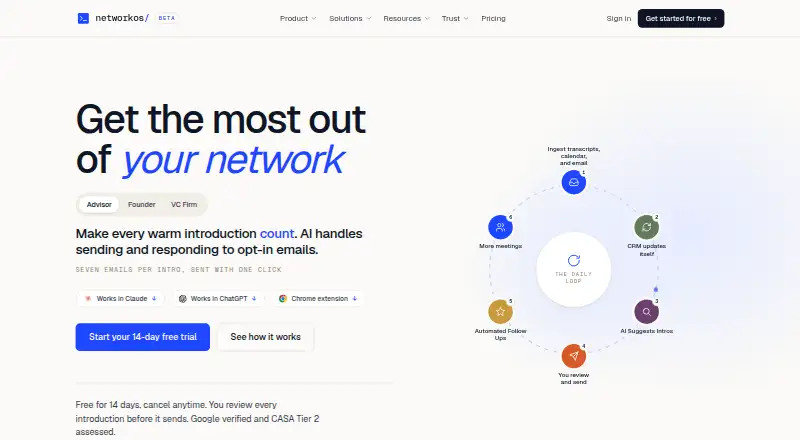 NetworkOS's website