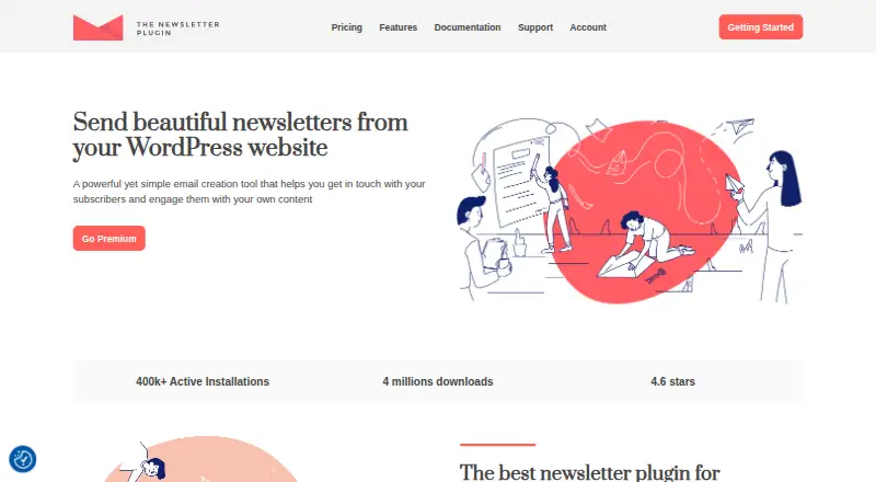 The The Newsletter Plugin homepage