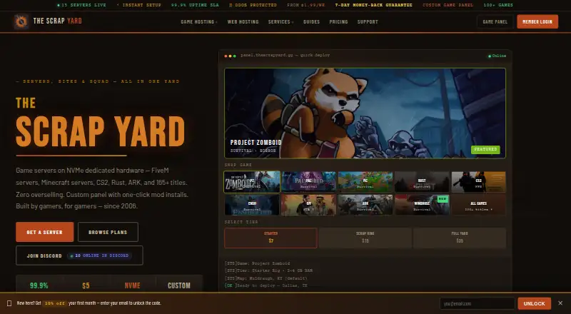 The Scrap Yard's website