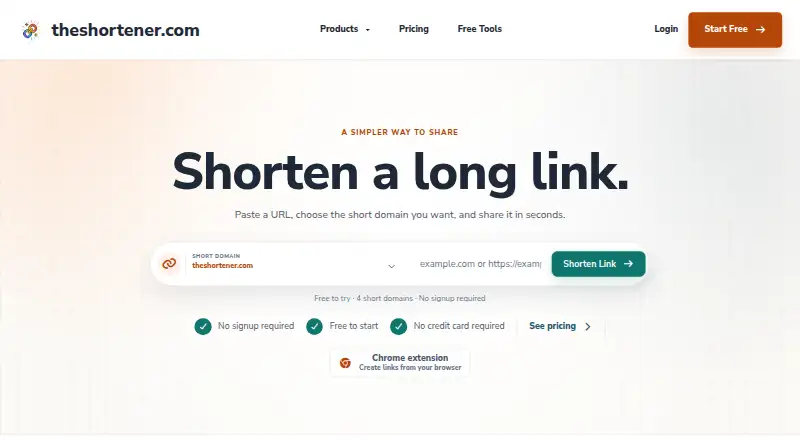 TheShortener's website