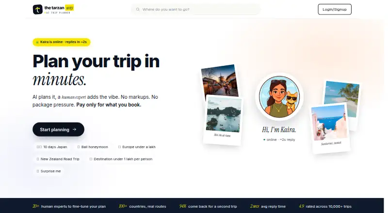 The Tarzan Way's website