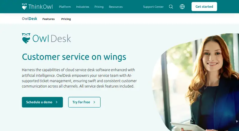 OwlDesk's website