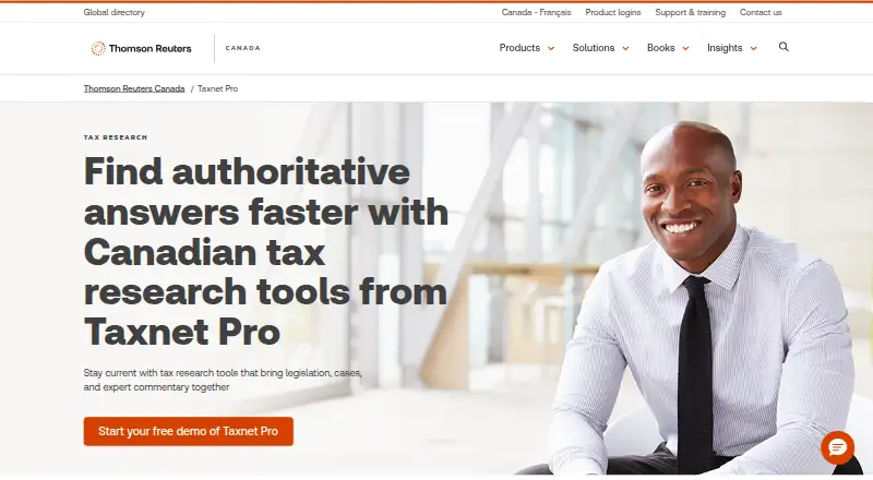 Taxnet Pro's website