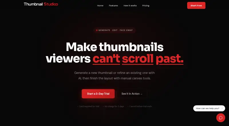 Thumbnail Studioo's website