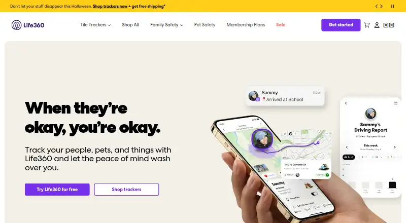 Tile's website