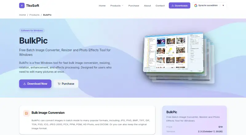 BulkPic's website