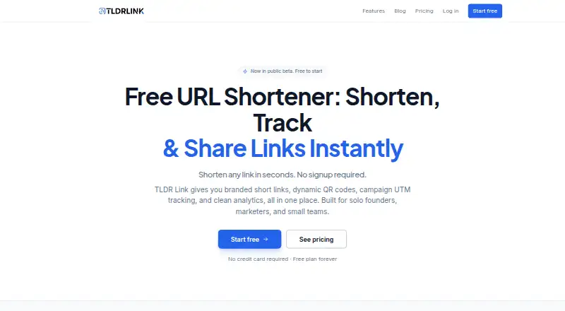 TLDR Link's website