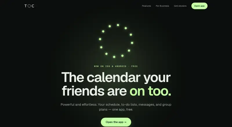 The TOC homepage