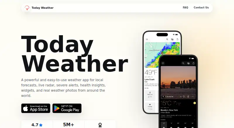 Today Weather's website