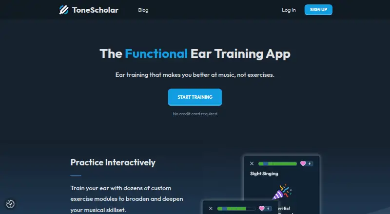 The ToneScholar homepage