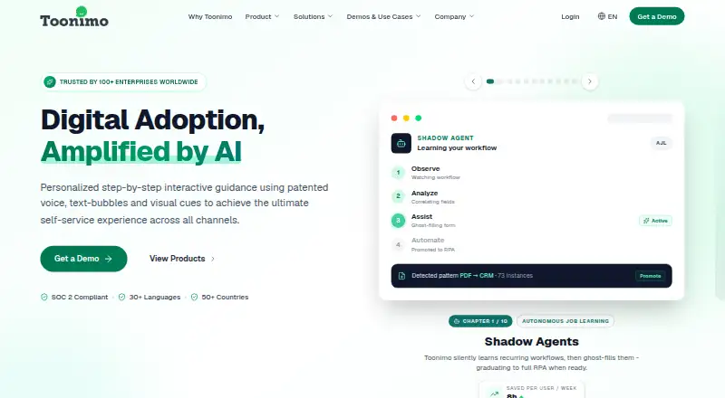 The Toonimo homepage
