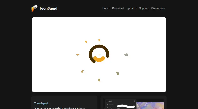 The ToonSquid homepage