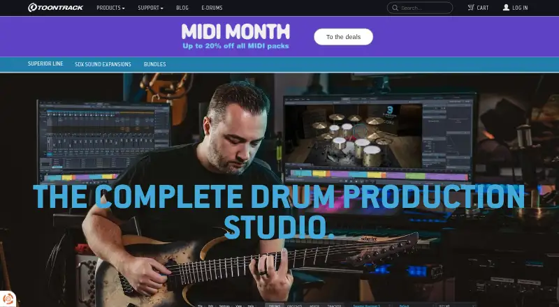 Superior Drummer 3's website