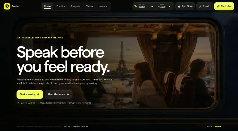The Tooter homepage