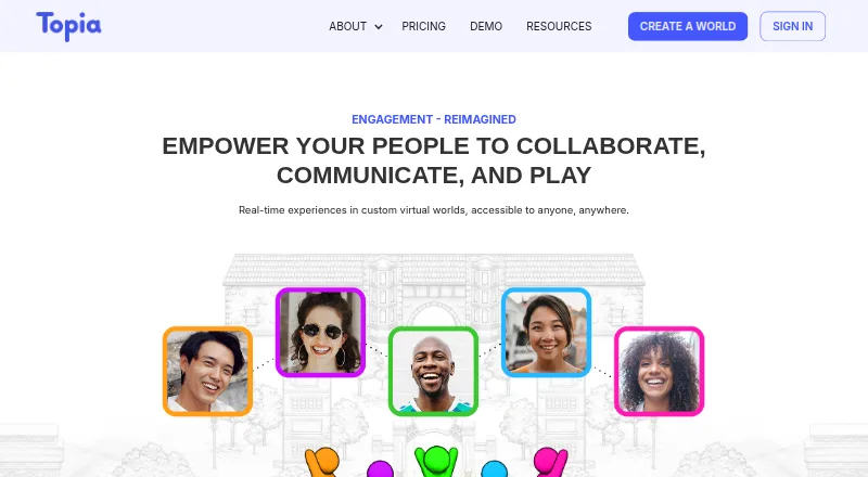 Topia's website