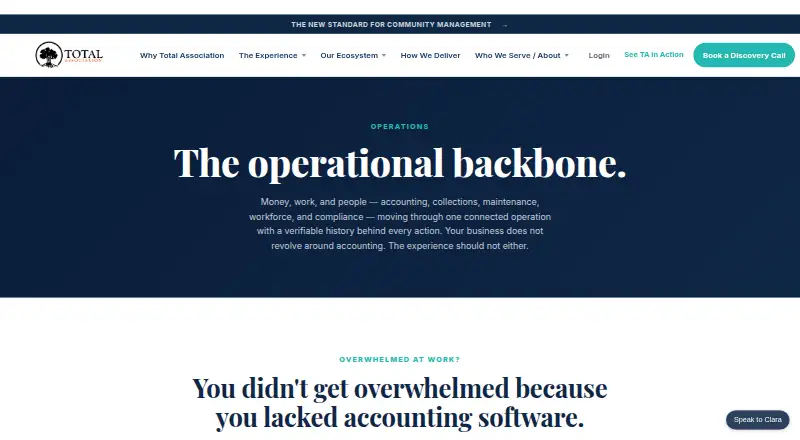 Total Association's website