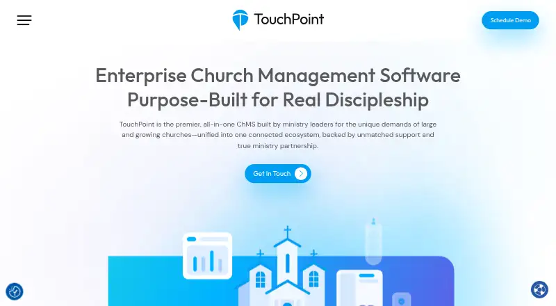 The TouchPoint homepage