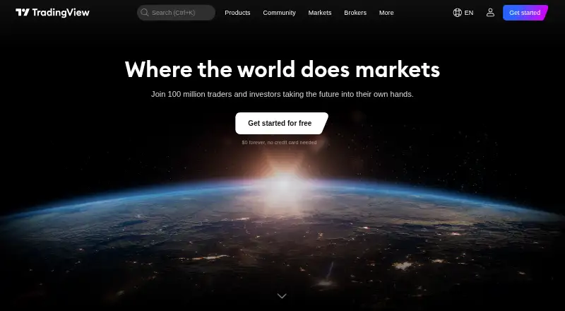 TradingView's website