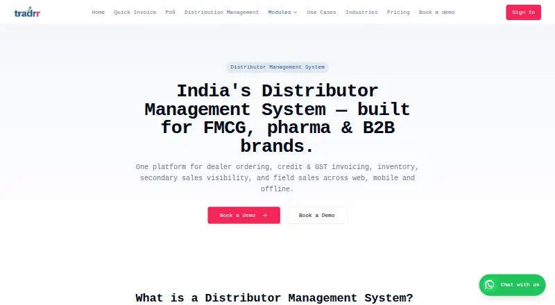 Tradrr's website