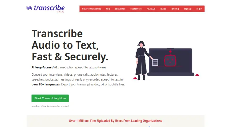 Transcribe by Wreally's website