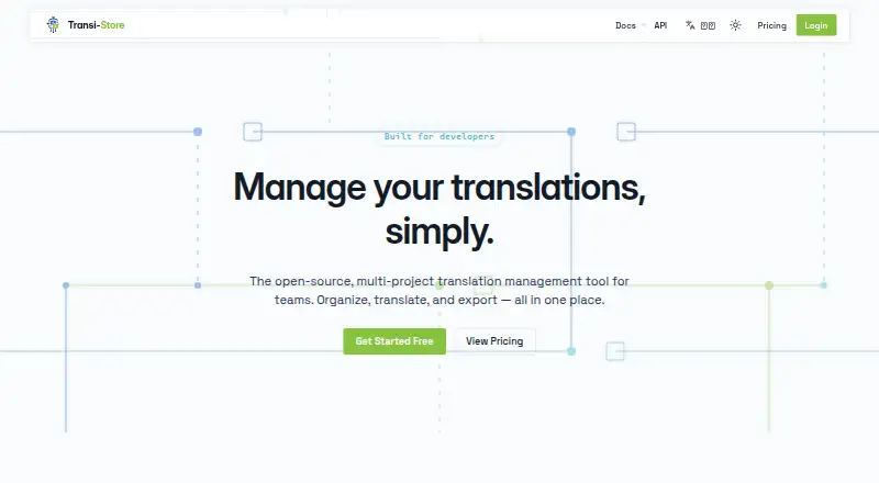 Transi-Store's website