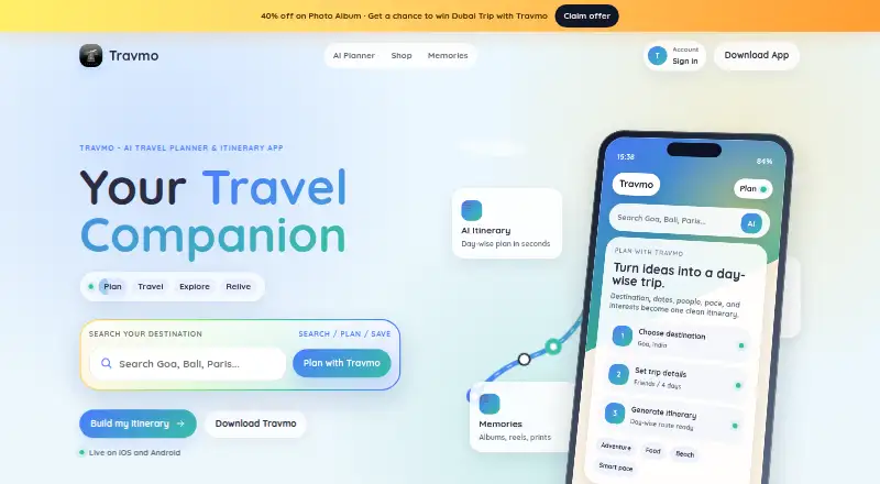 Travmo's website