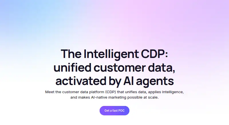 Treasure AI Intelligent CDP's website