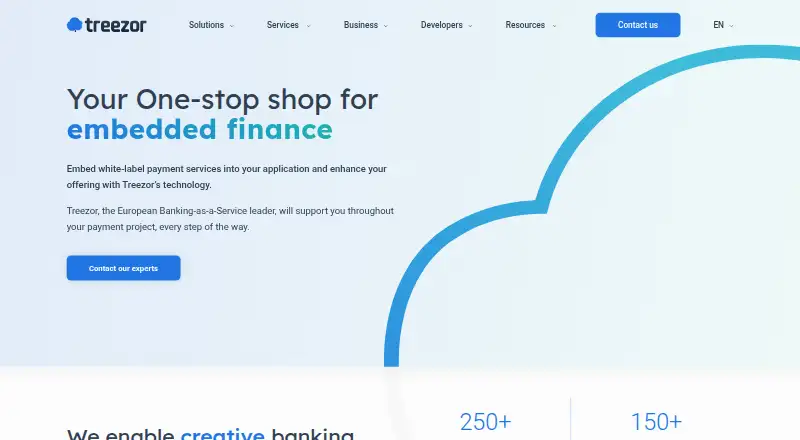 Treezor's website