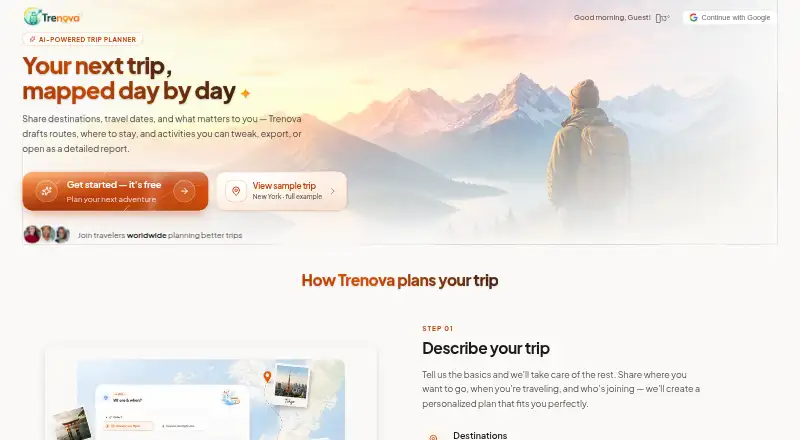 Trenova's website