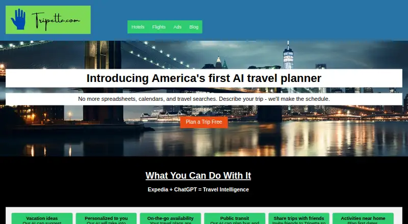 Tripetta's website