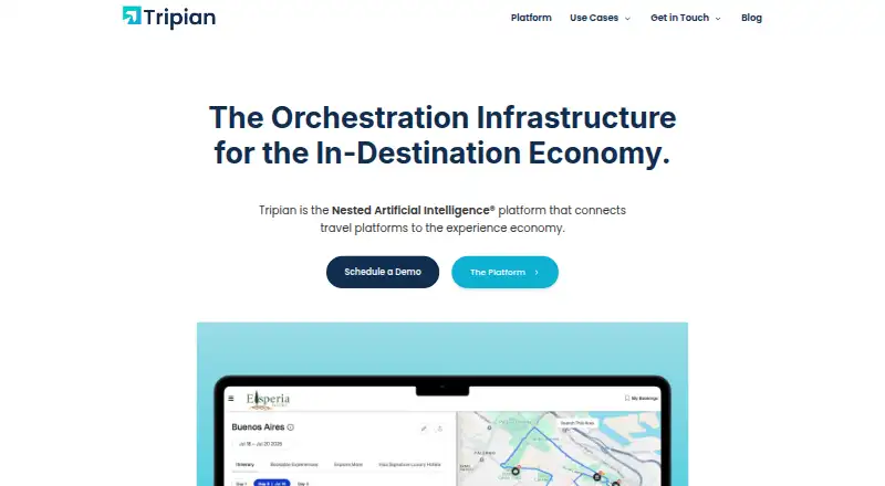 The Tripian homepage