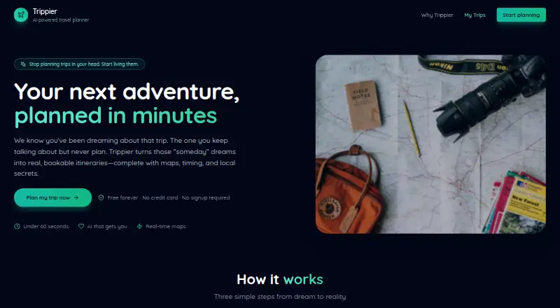 Trippier's website