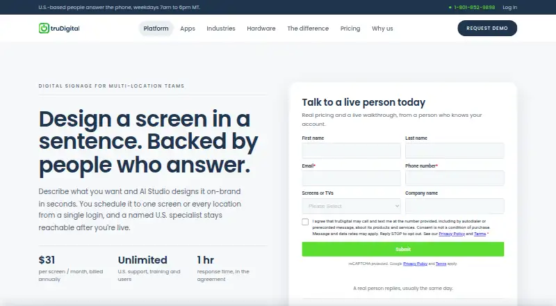 truDigital's website