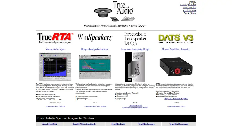 The TrueRTA homepage