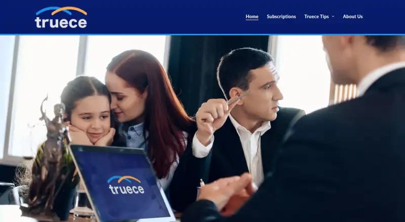 Truece's website