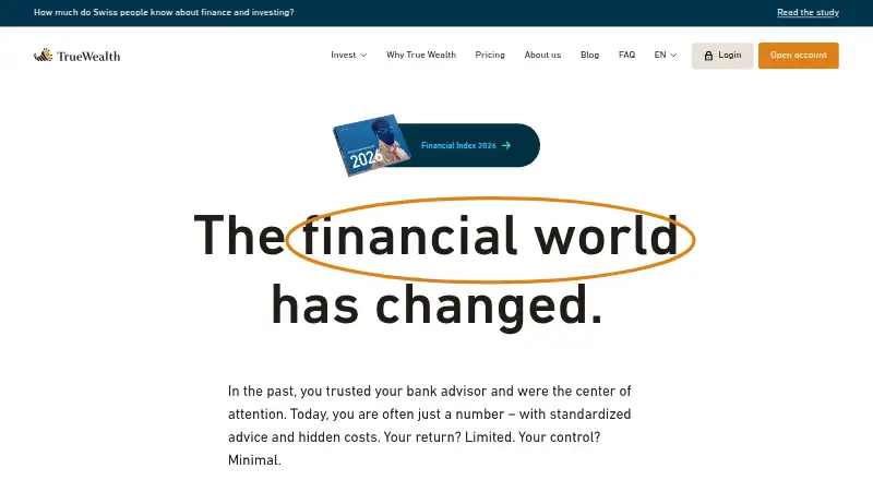 True Wealth's website