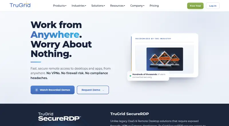 TruGrid's website