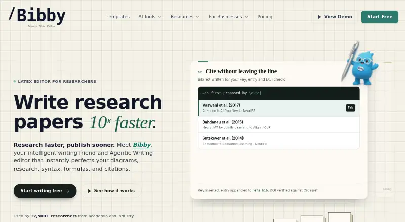 Bibby AI's website