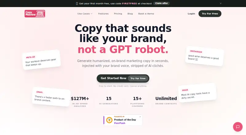 The Copy Machine homepage
