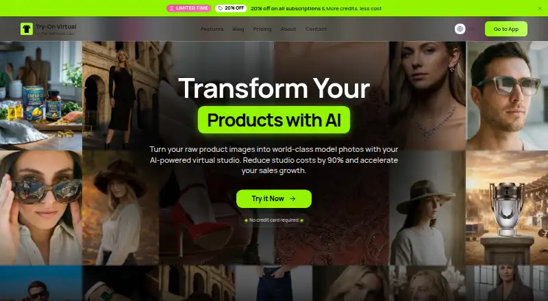 Try-On VirtuAI's website