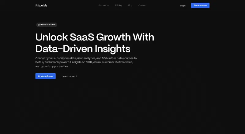 Petals for SaaS's website