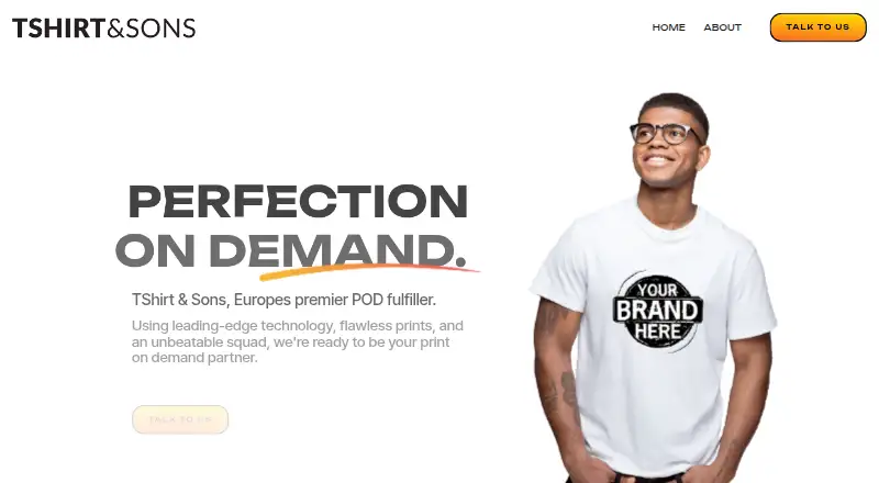 TShirt & Sons's website